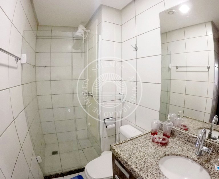 Apartamento com suíte e quarto com beliche