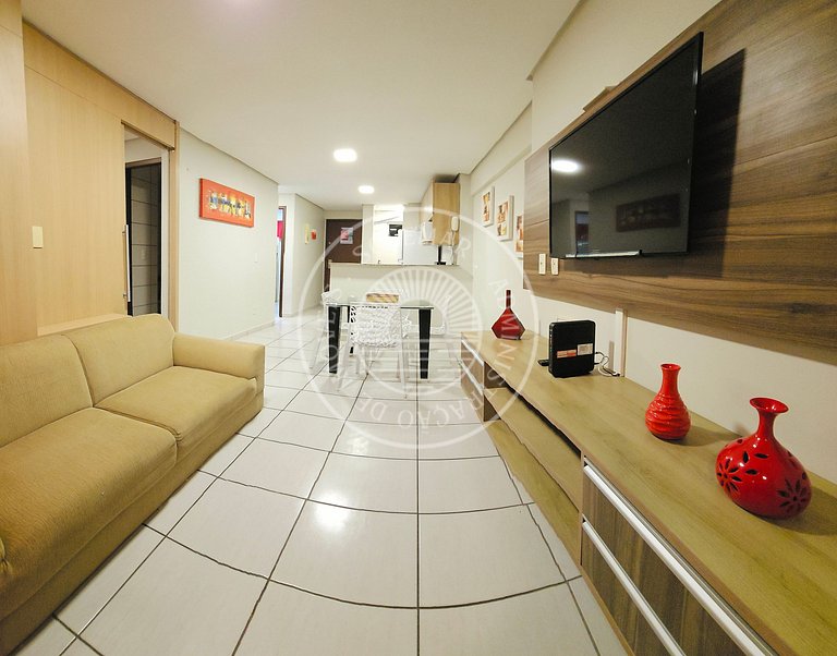 Apartamento com suíte e quarto com beliche