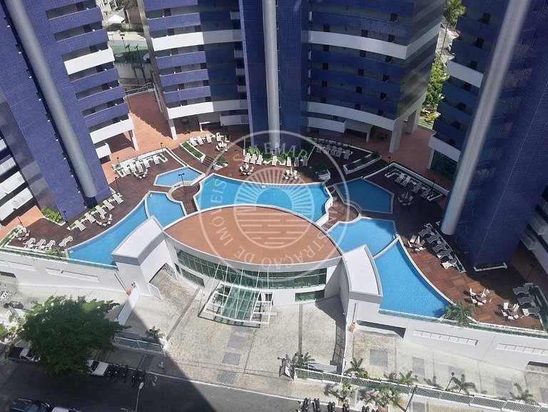 Apartamento confortável na torre 3 do Beach Class