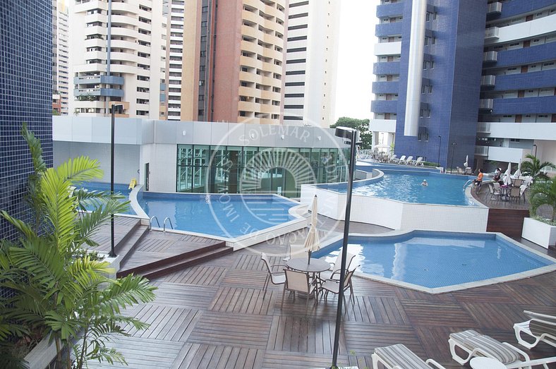 Apartamento de 1 quarto com Vista Mar