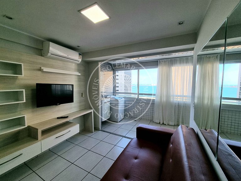 Apartamento de 1 quarto com Vista Mar