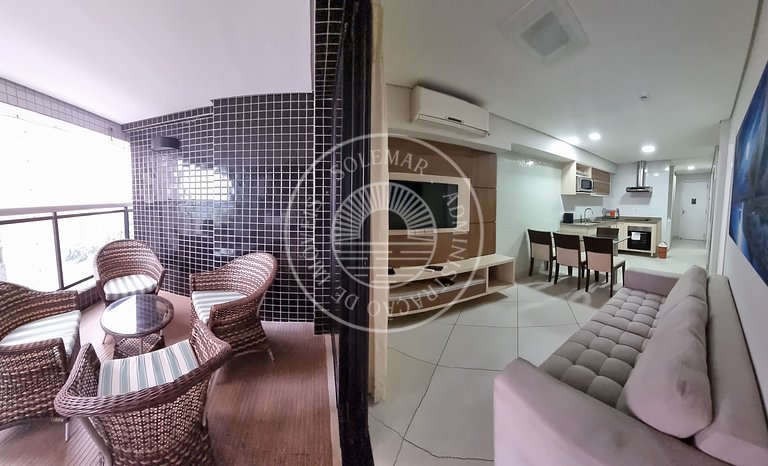 Hermoso apartamento en primera línea de mar de Fortaleza