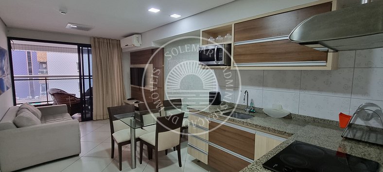 Hermoso apartamento en primera línea de mar de Fortaleza