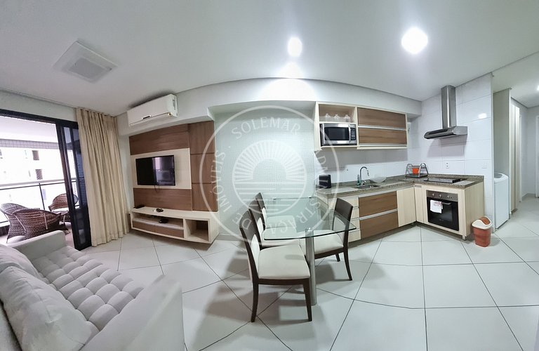 Hermoso apartamento en primera línea de mar de Fortaleza