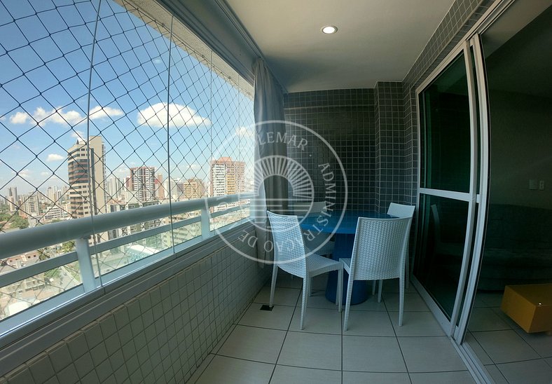 Luxuoso Apartamento com sofá cama na sala