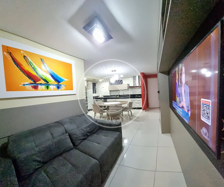 Luxuoso Apartamento de 75 m² com 3 quartos no Meireles.