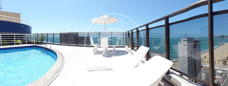 Modern apartment with 2 bedrooms and an incredible sea view.